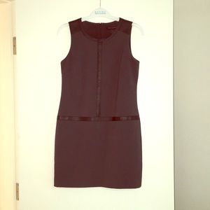 Mod A-Line Banana Republic Dress w/Leather Detail